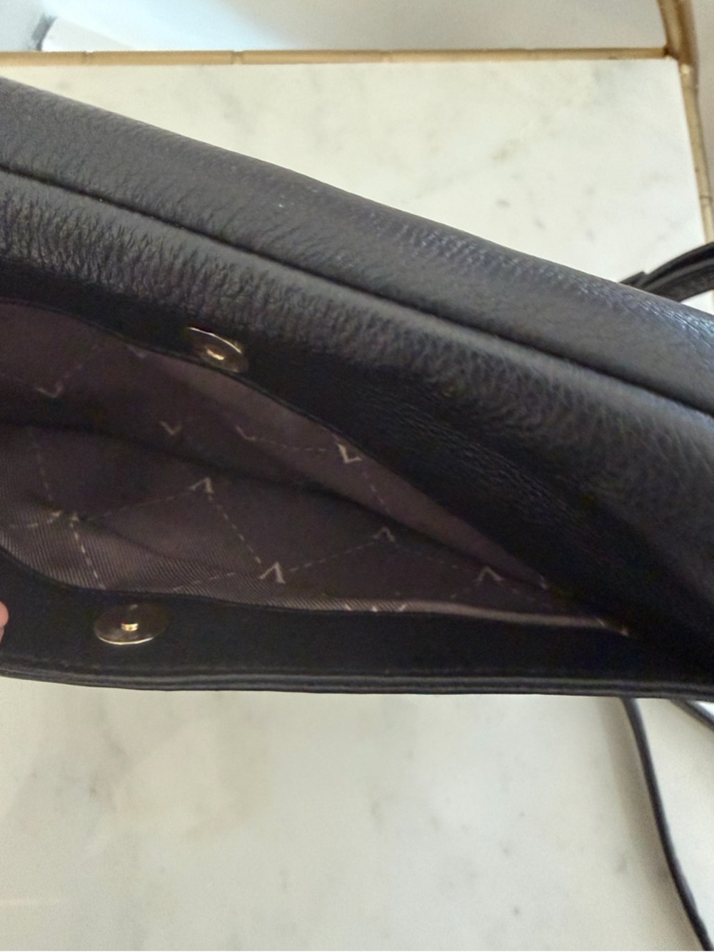 Vince Camuto Black Leather Crossbody - Picture 7 of 7